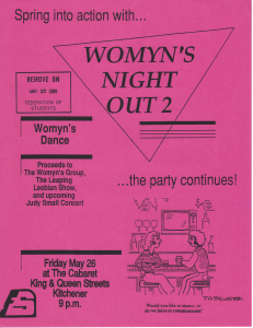 Womyn's Night Out 2, 1989, May 26