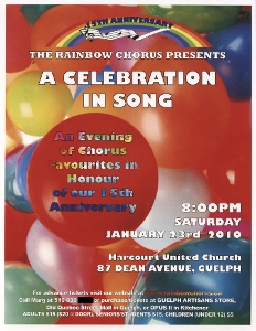 2010, January 23 A Celebration In Song Poster