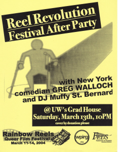 2004 Rainbow Reels Party Poster